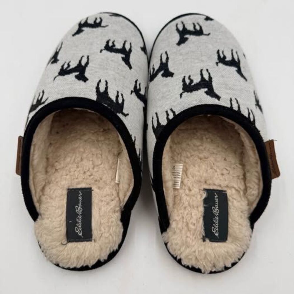 Eddie Bauer Dog Print Slippers